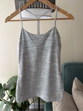 lululemon athletica Silver-Gray Y Tank
